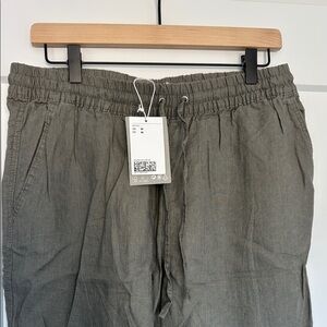 H&M Olive Green Linen Pants LAST CUT ✂️